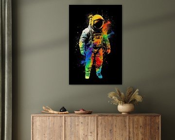 Astronaute coloré sur Bert Nijholt