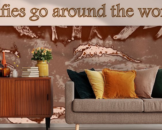 Example of the artwork in a room
