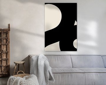 Vagues noires. Formes de base dans l'abstraction moderne I sur Dina Dankers