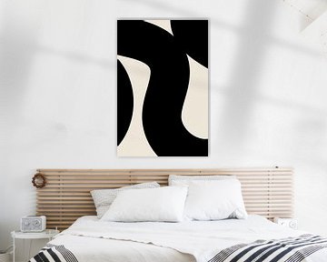 Vagues noires. Formes de base dans le IX abstrait moderne sur Dina Dankers