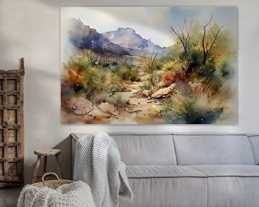 Example of the artwork in a room