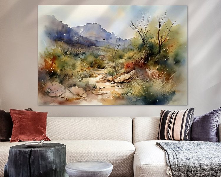 Example of the artwork in a room