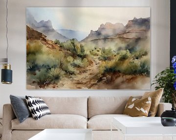 Aquarell Arizona Landschaft