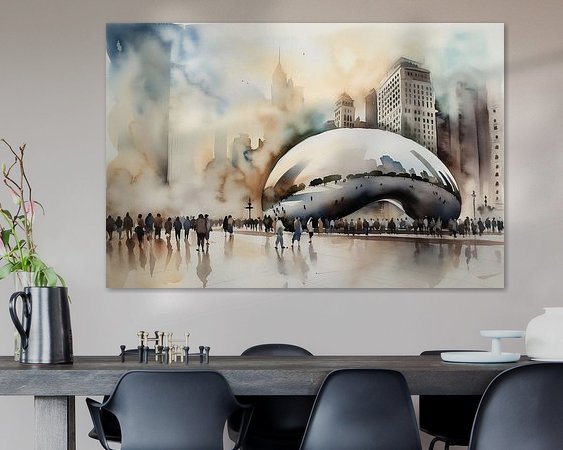 Example of the artwork in a room