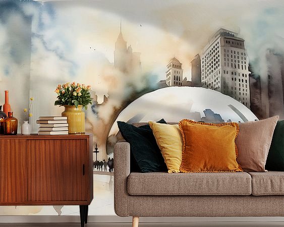 Example of the artwork in a room