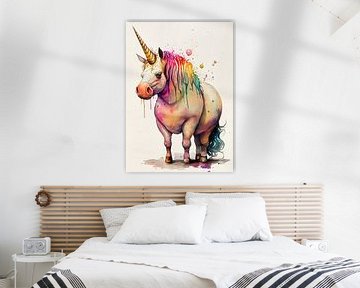 Chubby unicorn colors by JBJart Justyna Jaszke