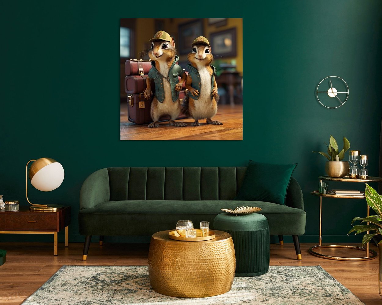 Example of the artwork in a room
