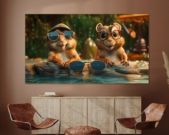 Example of the artwork in a room