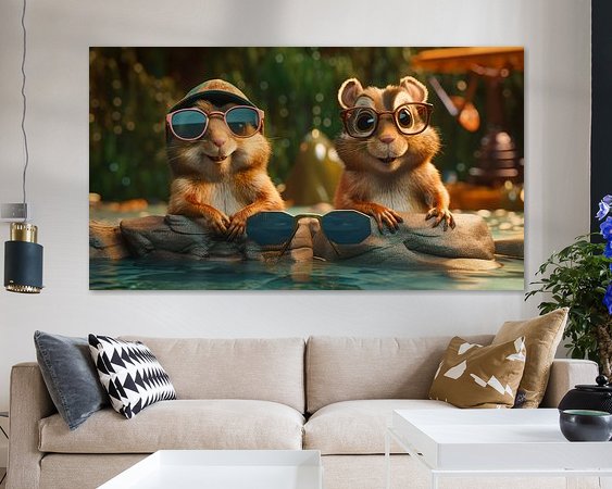 Example of the artwork in a room
