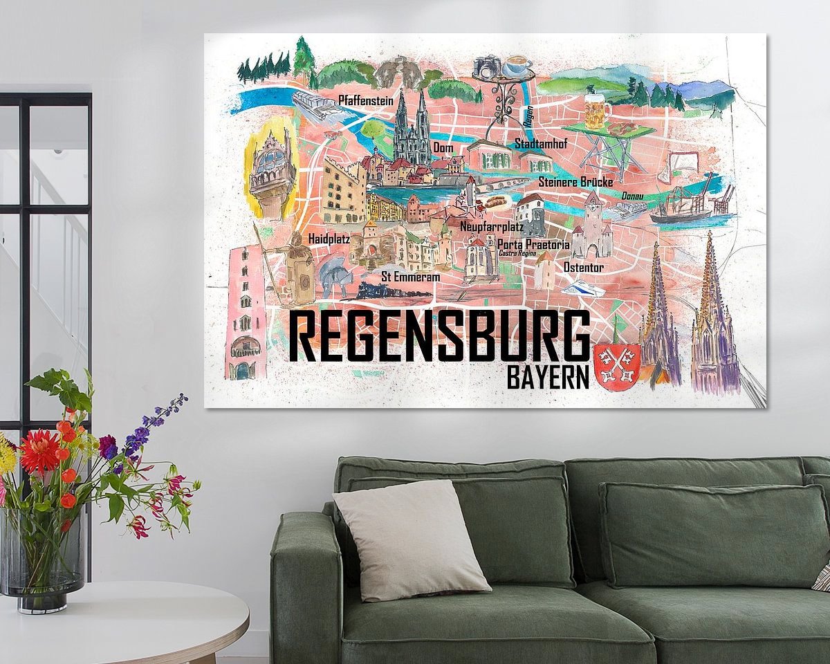 Example of the artwork in a room