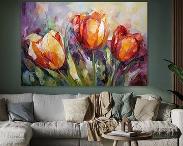 Tulpen abstract van Imagine