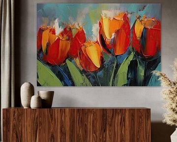 Tulpen abstract van Imagine