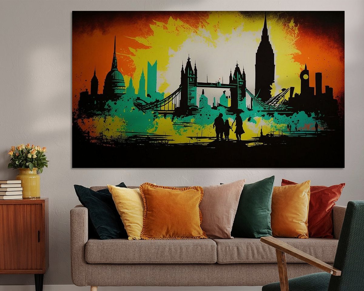 Example of the artwork in a room