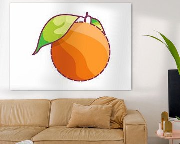 Orangefarbenes Poster von Rizky Dwi Aprianda
