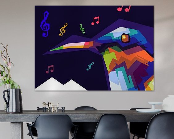 Example of the artwork in a room