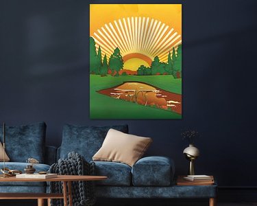 Example of the artwork in a room