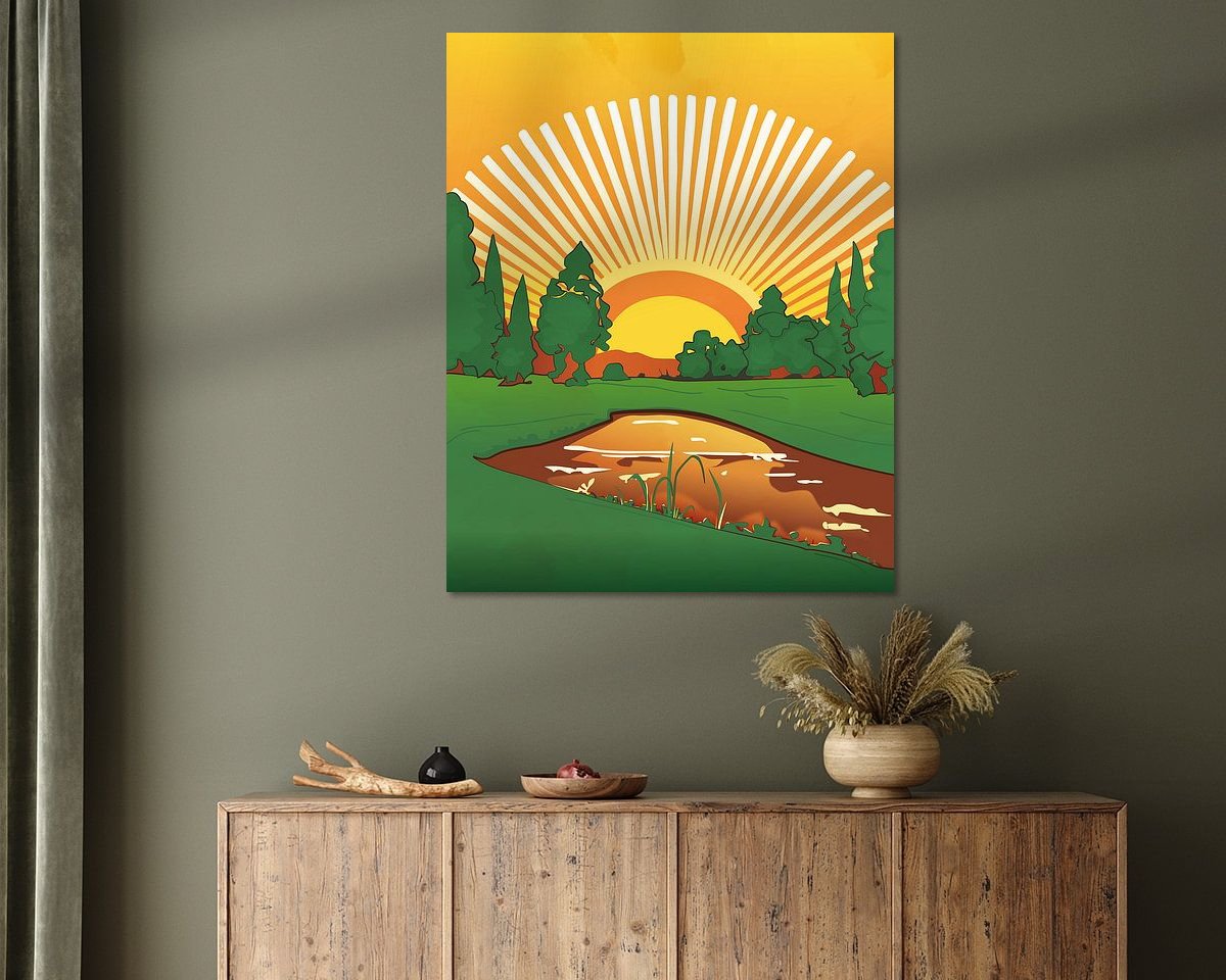 Example of the artwork in a room