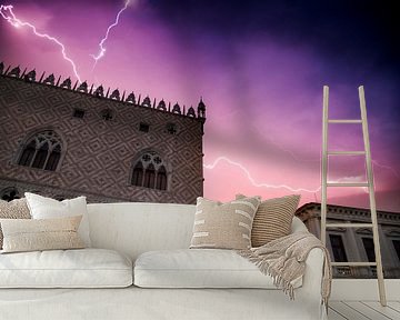 VENICE Heavy Thunderstorm over Doge?s Palace  by Melanie Viola