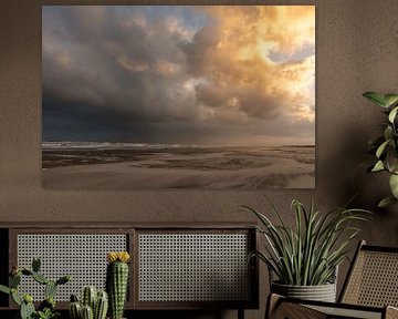 Storm op het strand van Judith Linders