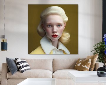 Fine art portret uit het project: "Albino" van Carla Van Iersel