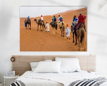 Karavaan in woestijn sur BTF Fotografie