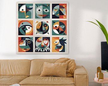 Collage Picasso Stijl van Jacky