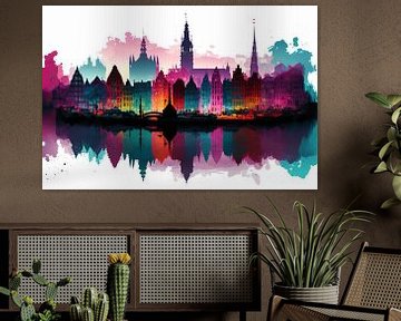 Rainbow Cityscape