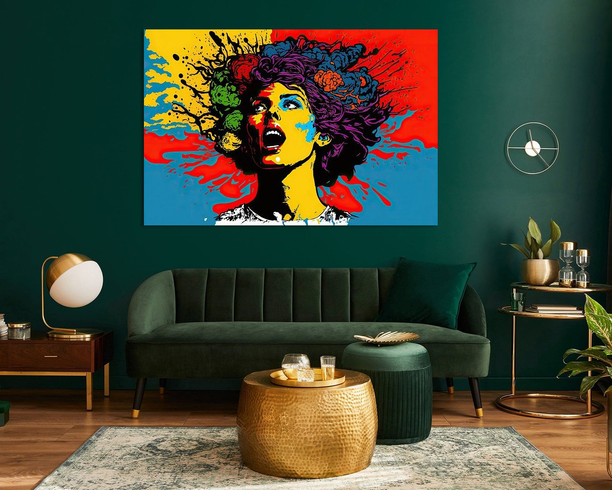Example of the artwork in a room
