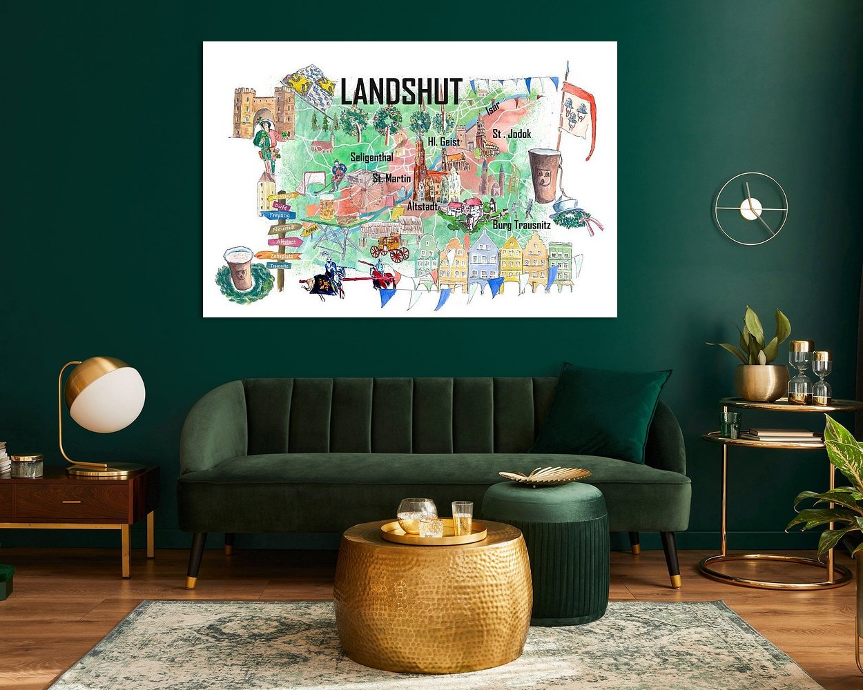 Example of the artwork in a room