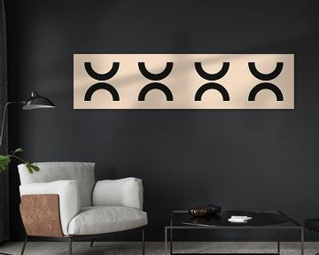 Scandinavische Geometrie Panorama Balans XI van Mad Dog Art