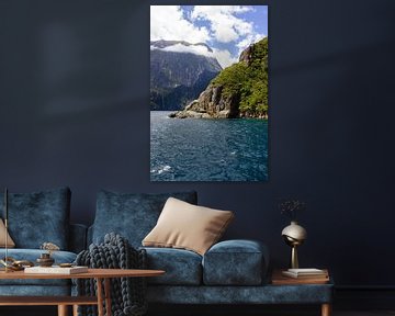 Milford Sound clif van Evie Lammers