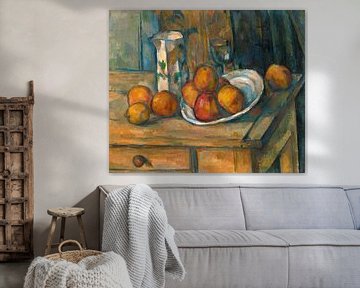 Stilleven met melkkan en Fruit, Paul Cezanne