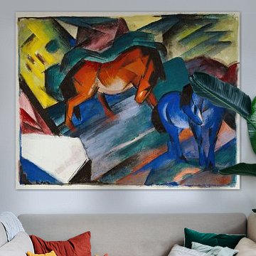 Red and Blue Horse (1912) by Franz Marc