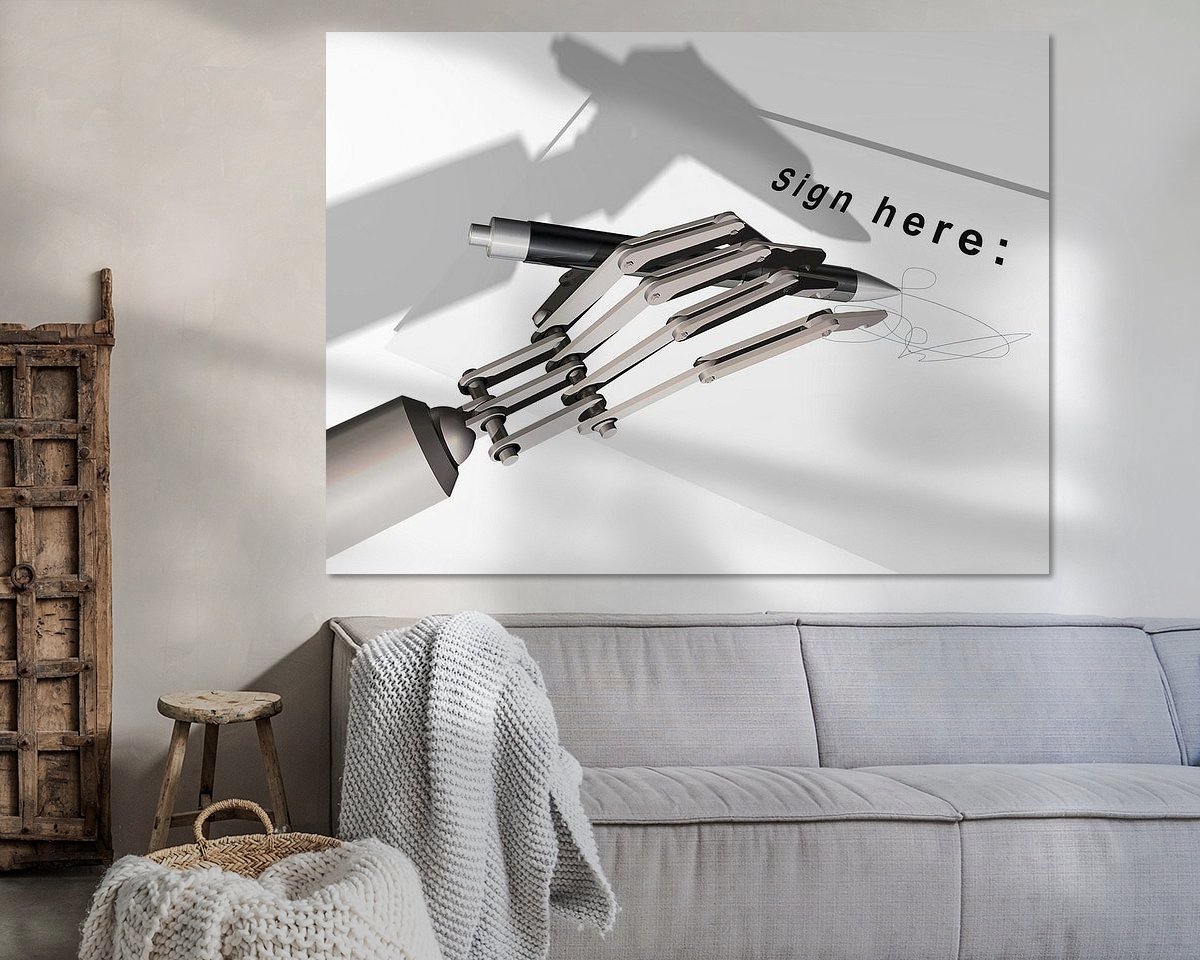 Example of the artwork in a room