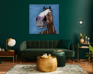 Lustiges Pferdeporträt von Antiope33