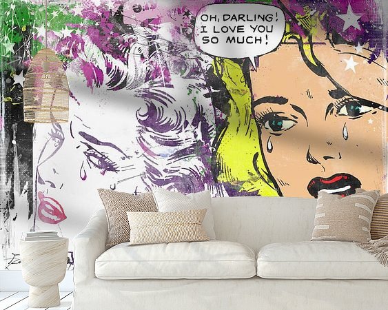 Example of the artwork in a room