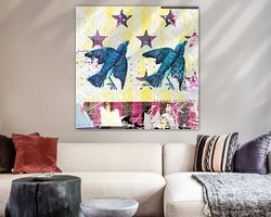 Example of the artwork in a room