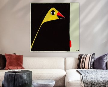 Oiseau jaune sur Martin Groenhout