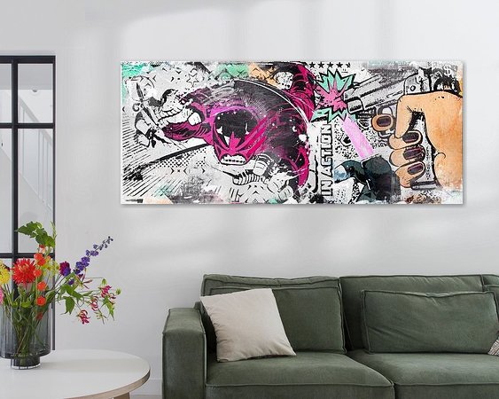 Example of the artwork in a room