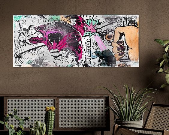 Example of the artwork in a room