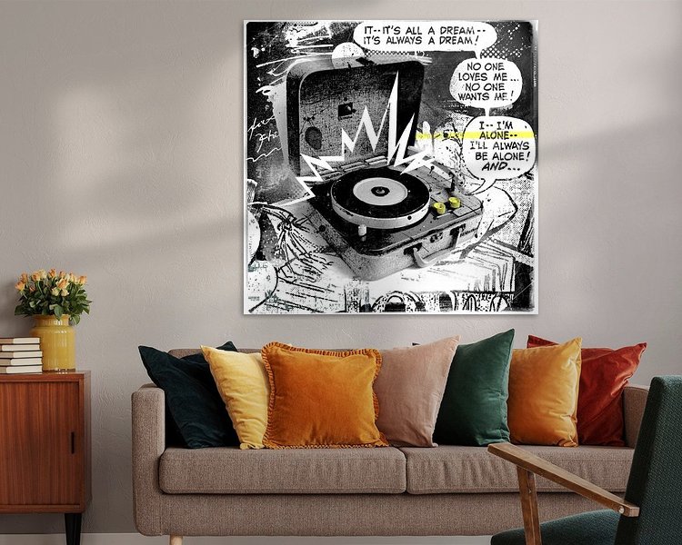Example of the artwork in a room