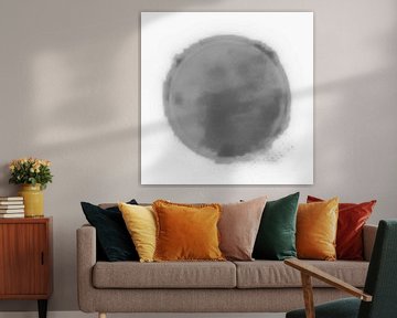 Magical Moonlight in Scandinavian Grey by Mad Dog Art