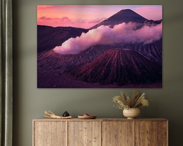 Sonnenaufgang am Vulkan Gunung Bromo von Marjolein Fortuin