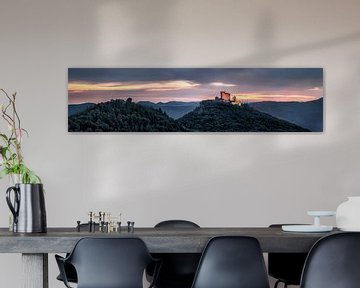 Trifels Castle Panorama in the Palatinate Forest by Voss Fine Art Fotografie