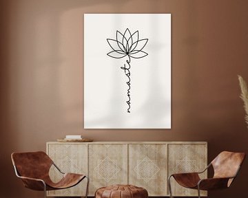 Namaste Lotusbloesem van ArtDesign by KBK