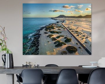 Sand dunes on Fuerteventura, Canary Islands by Michael Abid