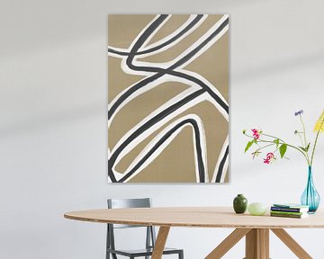 Abstract Line | Olive Green van Bohomadic Studio