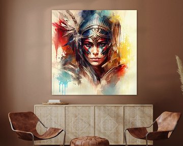 Powerful Warrior Woman #5 van Chromatic Fusion Studio
