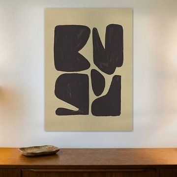 Abstrakte Formen #1 | Grün Schwarz