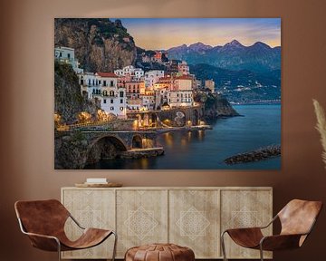 Night in Atrani, Italy by Michael Abid